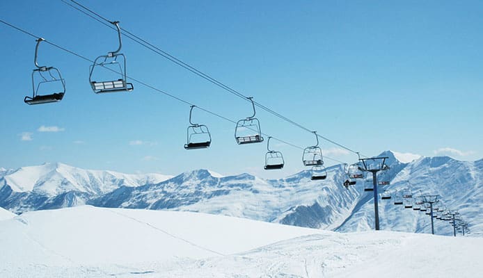 7 meilleures stations de ski en Géorgie