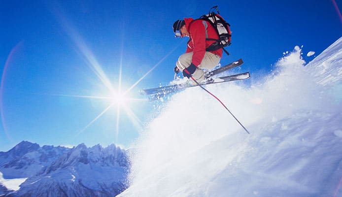 Comment sauter sur des skis