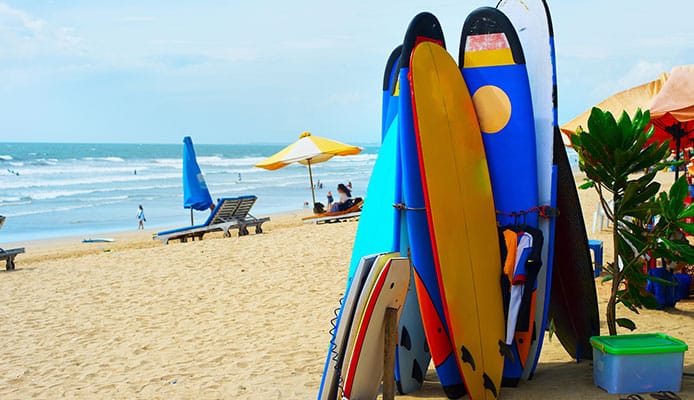 Types de planches de surf : toutes formes et tailles